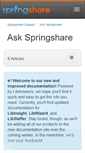 Mobile Screenshot of help.springshare.com